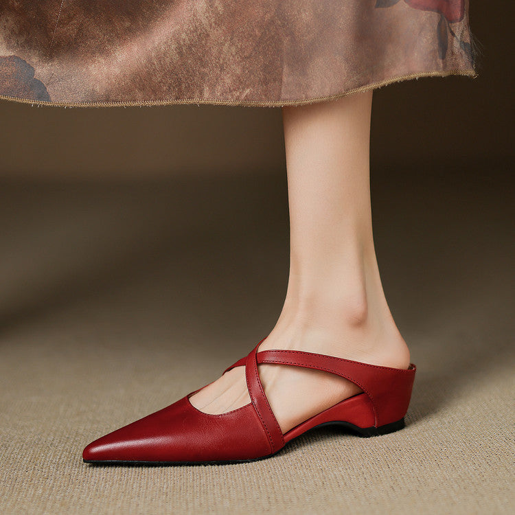 Scarlet's Pointed Toe Mule