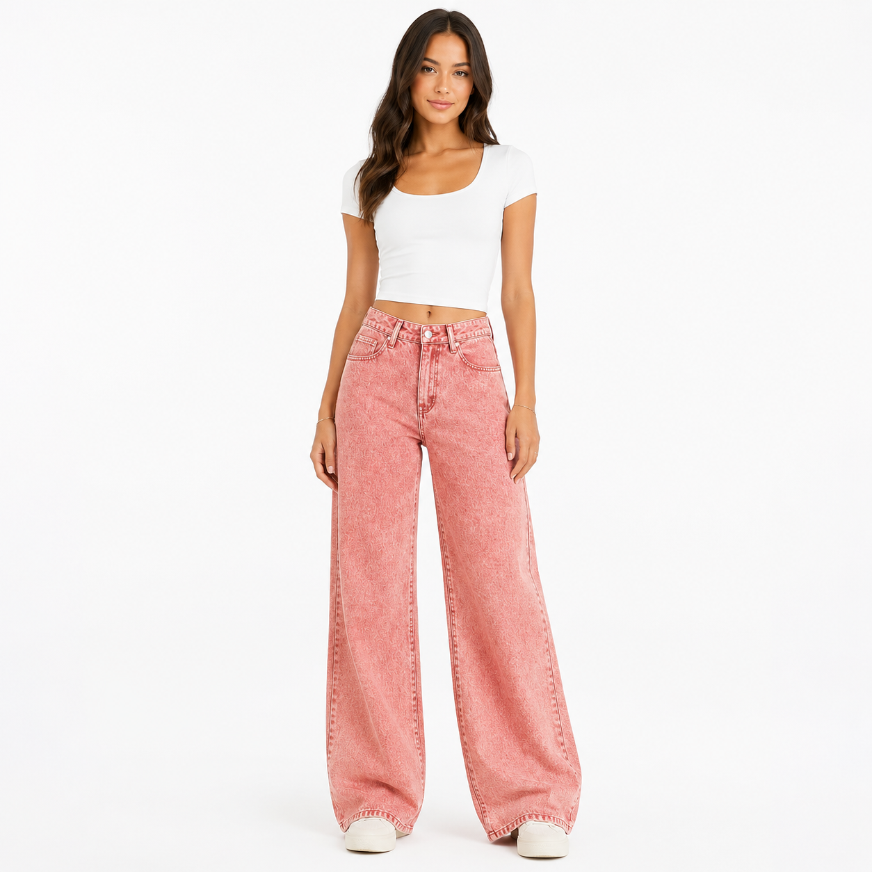 High Waist Straight Jeans
