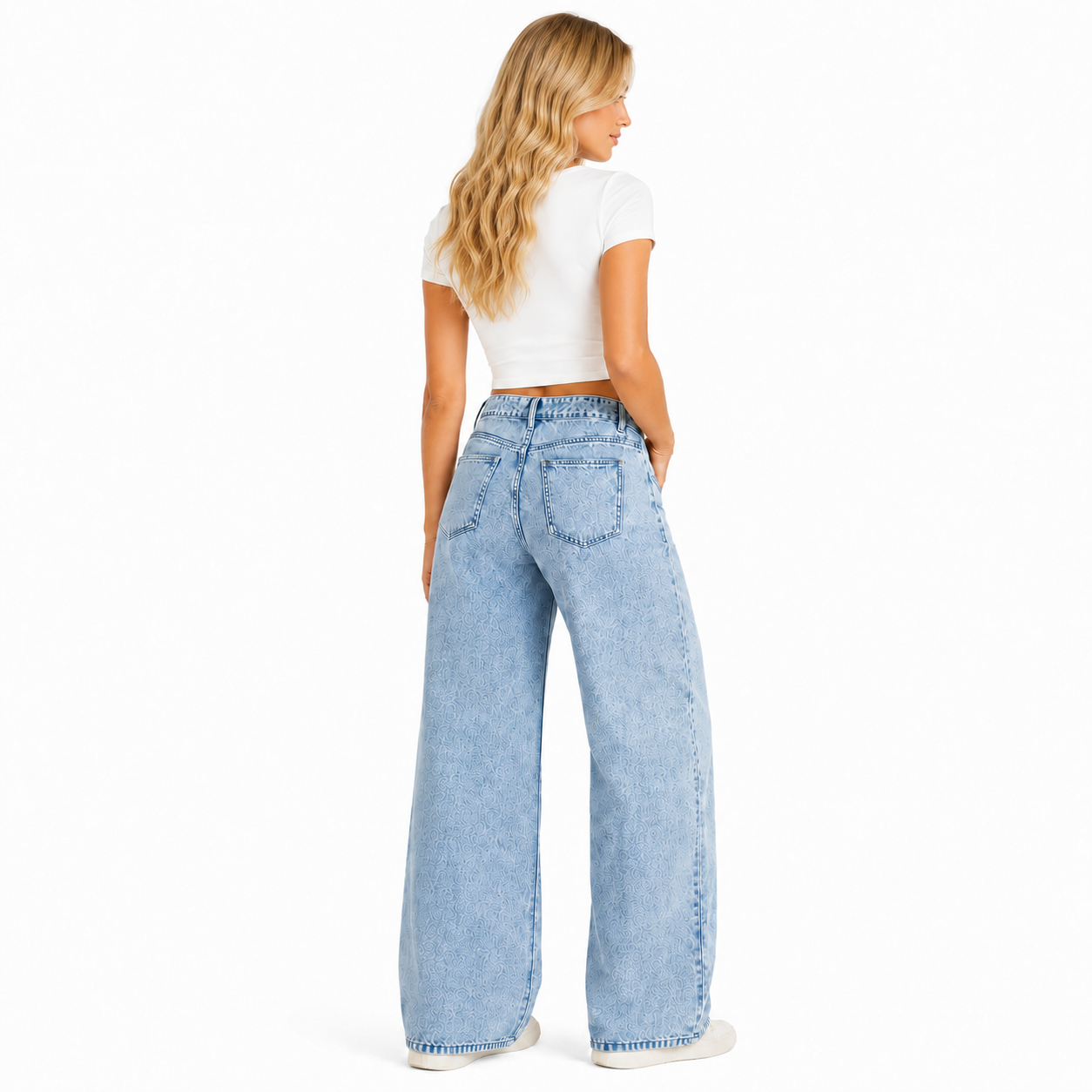 High Waist Straight Jeans