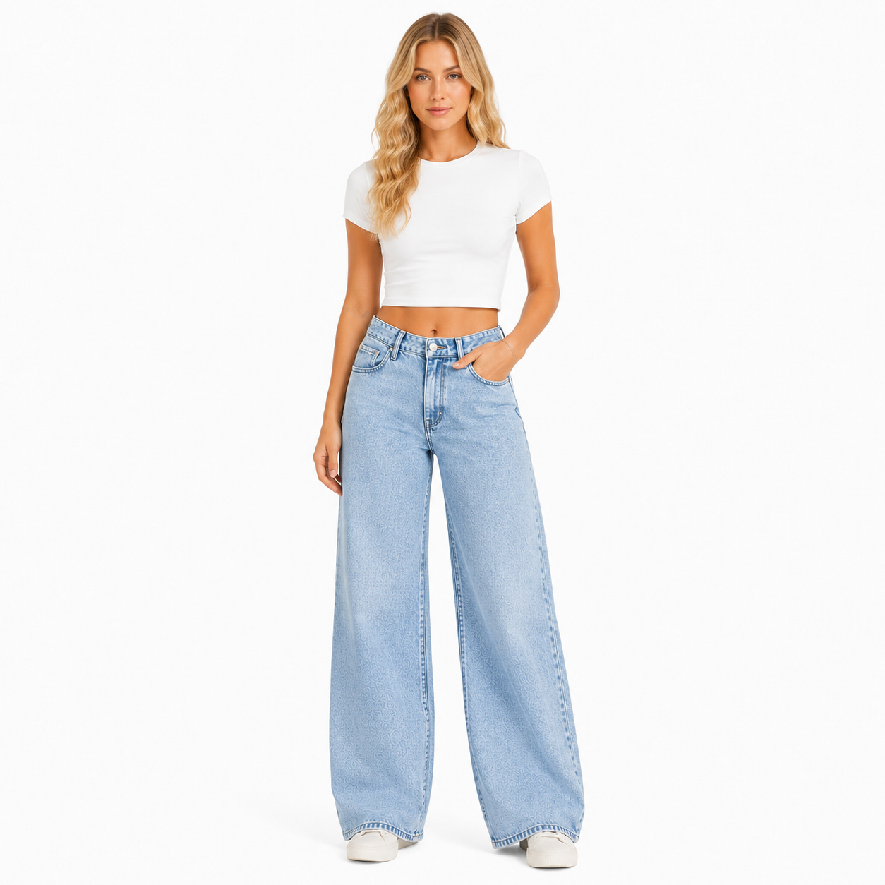 High Waist Straight Jeans